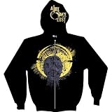 A LIFE ONCE LOST - Skull Looking Up - Black Zip Up Hoodie