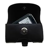 Horizontal Leather Case with Belt Clip/Loop for the Memorex MMP8565 1GB MP3 Player