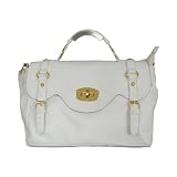 Cross Body / Shoulder Fashion Satchel Bag White