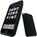 iGadgitz Black Silicone Skin Case Cover for Apple iPod Touch 2nd 2G & New 3rd Generation 3G 8gb, 16gb, 32gb & 64gb + Screen Protector