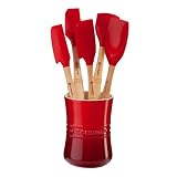 Le Creuset Revolution Silicone Utensil Set, 6 piece: Cherry