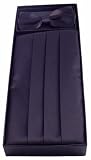 Cummerbund and Bow Tie Set With Box (Black)