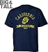 California Bears Navy Distressed Logo Big & Tall T-Shirt