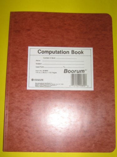 Boorum Pease - Computation Book - Eye Ease Paper - Green Tint - Graph Ruled - Brown Cover - 11 3 4 Boorum Pease - Computation Book - Eye Ease Paper - Green Tint - Graph Ruled - Brown Cover - 11 3 4