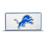 Detroit Lions Metal Nfl Sport License Plate Wall Sign Tag