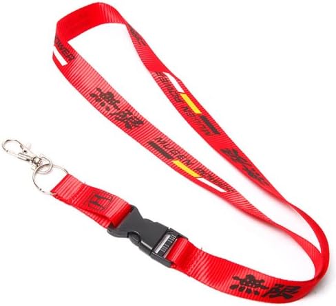 Mugen Power Lanyard Quick Release Key Chain - JDM Red Honda Acura Accord Civic CR-Z Fit Insight Odyssey Type-R CRX Integra RSX DC5 DC2 keychain