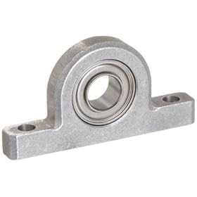 Spyraflo PB0-SRW188ZZ 1/4" Inner Diameter Mounted Miniature Precision Ball Bearing Extended Inner Race, In An Aluminum Housing