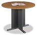 Advantage Collection Round Conference Table, Natural Cherry/Graphite Gray (BSHTB57442) Category: Office Side Meeting Room Tables