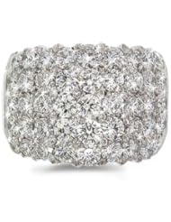 CleverEves Diamond Cocktail Ring in 18k White Gold