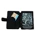 Buch-Art-Ledertasche-H�lle mit Magnetverschluss f�r das NEUE Amazon Kindle 4 / 6"6 Zoll E-Ink-Display, Oktober 2011 (Schwarz gef�rbt)