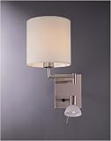 George Kovacs by Minka P1050-084 George's Reading Room Wall Lamp with Fabric Shade