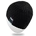 Rotibox Bluetooth Beanie Hat, Winter Outdoor Sport Premium Knit Cap with Wireless Stereo Headphone Headset Earphone Speaker Mic Hand-Free Compatible with iPhone Samsung Android Cell Phones - Black