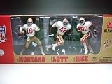  : 2007 McFarlane Sports Picks NFL Legends San Francisco 49ers 3-Pack White Jersey Variant