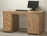 Tokyo Solid Oak Computer Desk