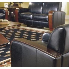 100% Leather Retro-Modern Style Sofa Chair