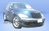 2001-2005 Chrysler PT Cruiser Bomb Kit: This Complete Kit Includes Bomb Front Lip - URETHANE (103106), Bomb Rear Bumper - URETHANE (103108), Bomb Side Skirts - URETHANE (103107), and Bomb Door Caps - URETHANE (103109).
