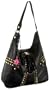 Betsey Johnson Croc & Roll Large Hobo,Black,one size