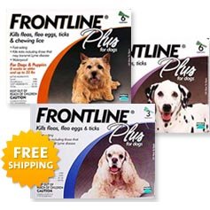 Frontline Plus for Dogs, For Dogs Blue, 23-44lbs. 12 Month Supply
