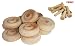Wood Wheels - 100 Pack with Free Axle Pegs - Made in USA (1