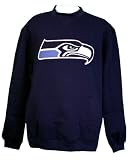 Seattle Seahawks Fleece Sweatshirt with Screen Printed Logo Navy