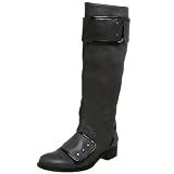 Mike & Chris Women's Ryce Tall Textured Calfskin Boot With Straps