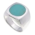 Men's Silver Turquoise Ring