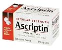 Ascriptin Regular Strength Pain Reliever-100 ct.