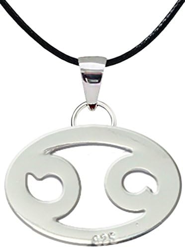 Silver Zodiac Sign Pendant CANCER