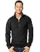 Hanes Men's Long Sleeve 1/4 Zip Pullover, Ebony, XX-Large