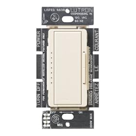 Lutron MSC-600M-ES Maestro 600-Watt Multi-location Dimmer Eggshell