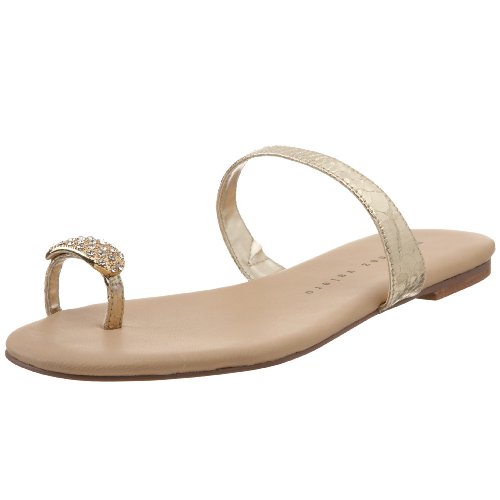 Martinez Valero Women's Iman Toe-Ring Sandal,Gold,11 M US