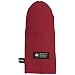 San Jamar KT0112K Kool-Tek Nomex Puppet Temperature Protection Oven Mitt with Kevlar, 12" Length, Red