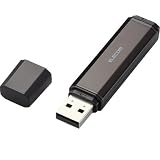 ELECOM USB�t���b�V�� NU 4GB PASS�Z�L�����e�B�@�\�t �u���b�N MF-NU2A04GBK