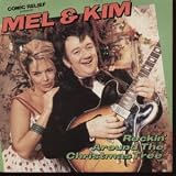 ROCKIN AROUND THE CHRISTMAS TREE 7" (45) UK TEN 1987 COMIC RELIEF ISSUE B/W DECK THE BLOOMING HALLS (TEN2) PIC SLEEVE