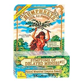 Humphreys #11 Symptoms of Delayed Menses - 32 Tablets