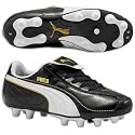 PUMA Esito XL i FG KIDS Cleats (Black/White/Team Gold