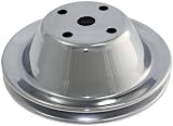 Mota Performance A70364 SBC CHEVY 1 Groove Chrome Long Water Pump Pulley