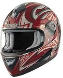 Shark S650 LINK RED_SILVER_RED MOTORCYCLE Full-Face-Helmet