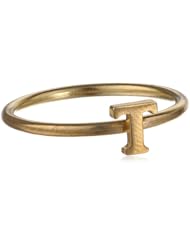 Dogeared "A~Z" Little Initial T Ring
