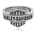 Harley-Davidson® Women's Vintage Rustic H-D Silver Ring HDR0158