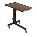 Winsome Wood Adjustable Laptop Cart/Table, Antique Walnut