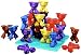 Lauri Toys Tall-Stacker Mighty Monkey Pegs and Pegboard Set