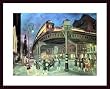 Art Poster Wood Framed Print - Sixth Avenue Elevated at Third St., 1928 - Artist: John Sloan- Poster Size: 19 X 26
