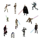 RoomMates RMK1876SCS Star Wars Episodes 1 thru 3 Peel and Stick Wall Decals
