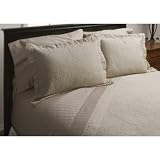 Melange Home Microfiber Trapunto Quilt, Stone, King