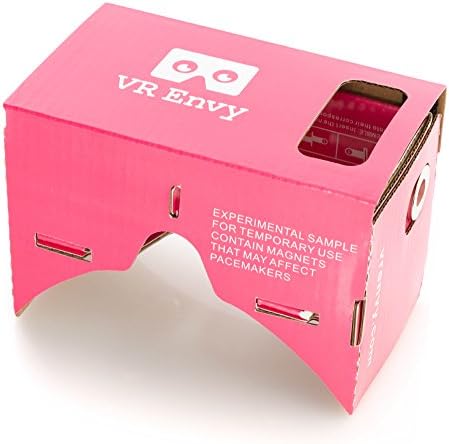 VR Envy Velocity (Unassembled) - Google Cardboard Virtual Reality Headset with NFC (Pink)