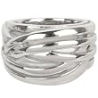 Inox Jewelry 316L Stainless Steel Interconnected Women's Ring