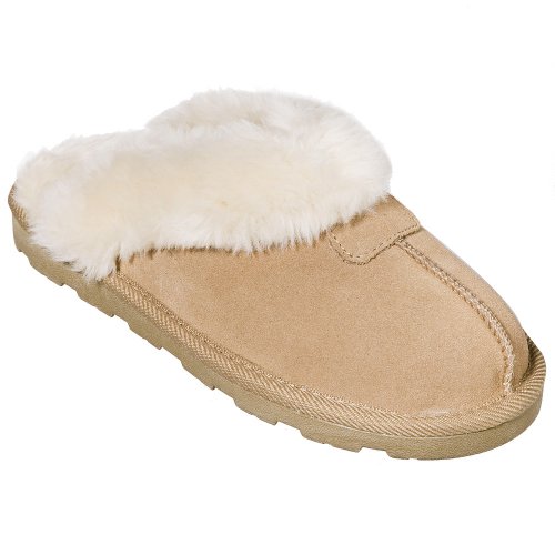Women's Chandra Suede Scuff Slippers - Tan