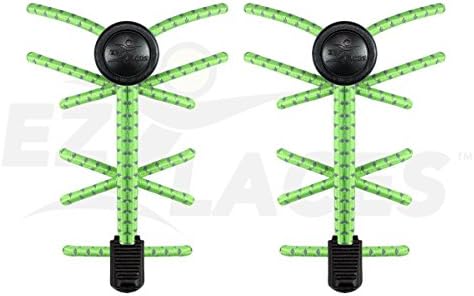 EZLACES No-tie, reflective, high performance, elastic shoe laces. Original and with Warranty. New! with EZProClips.
