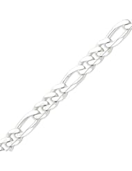 Sterling Silver 10.75mm Figaro Chain - 9 Inch